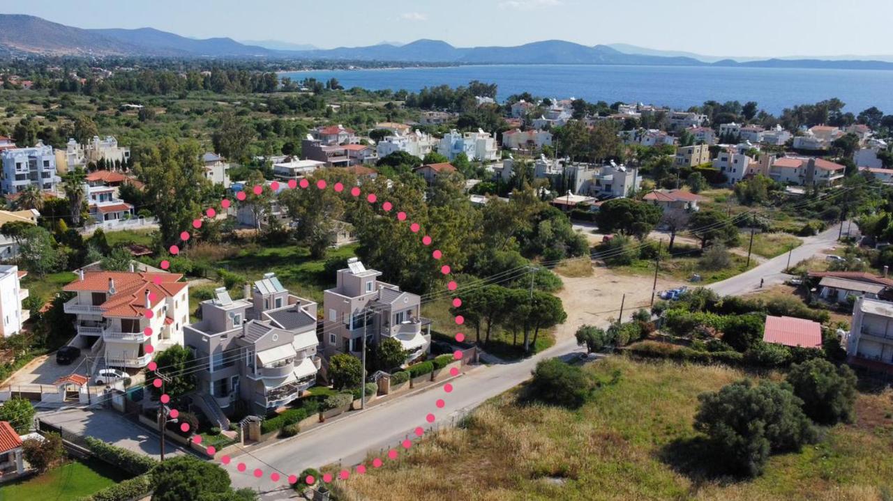 Helios: Charming Beach Home Next To Crystal Waters Néa Mákri Exterior foto